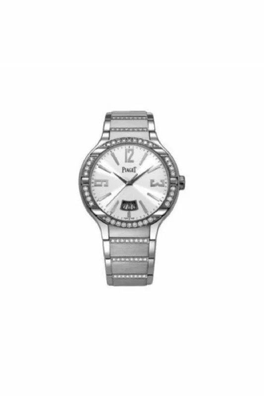 piaget polo 18kt white gold 40mm ladies watch