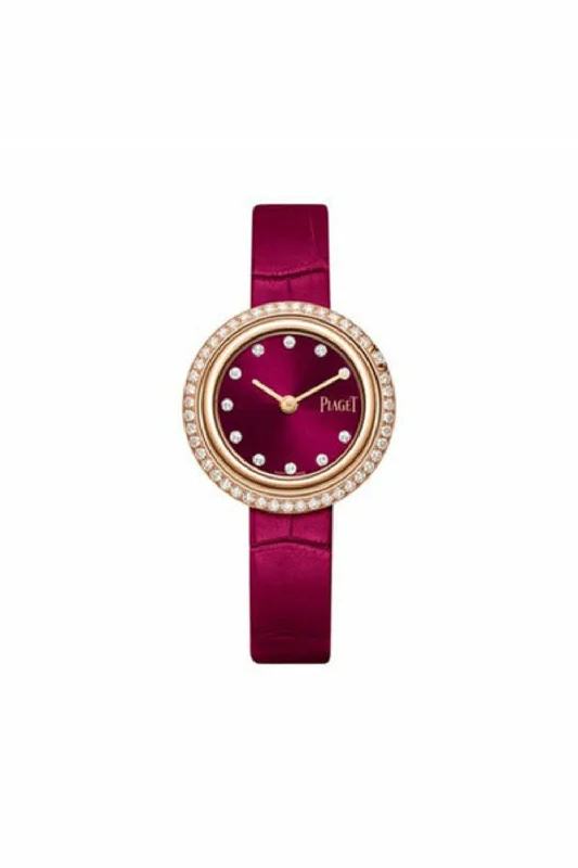 piaget possession quartz cerise pink gem-set dial 29mm ref.