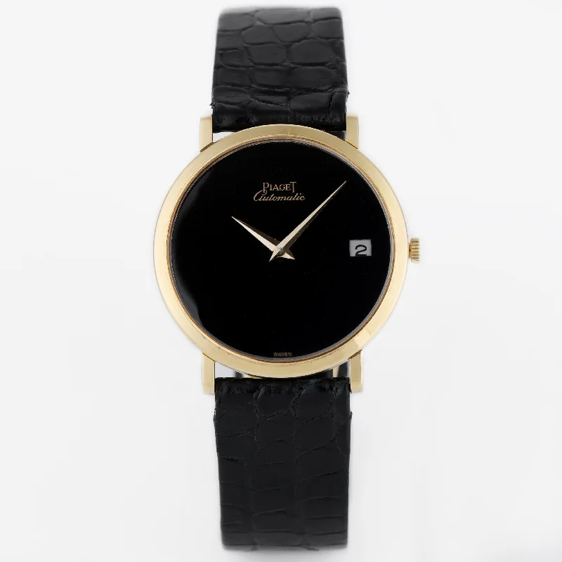 Piaget Altiplano Vintage | REF. 13603 | Black Lacquered Dial | Automatic | 32mm | 18k Yellow Gold | 1980's