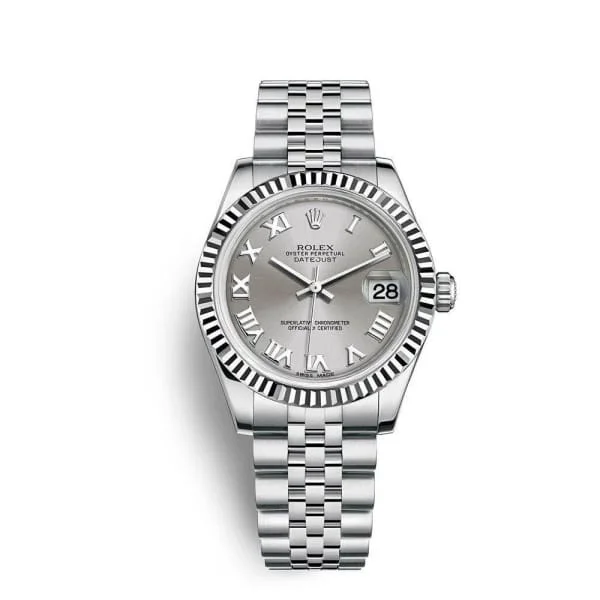 Rolex Datejust 31mm - Ref: 178274-0063 - Grey Dial, Stainless Steel Jubilee Bracelet Women's Watch