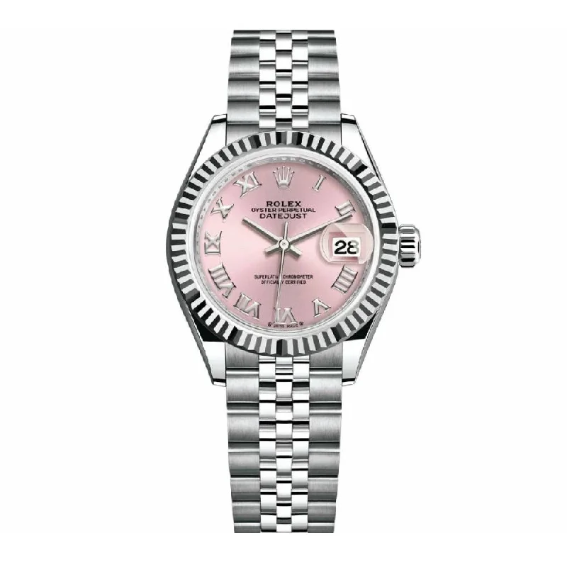 Rolex Datejust 31mm - Ref: 178274 - Pink Roman Dial, Stainless Steel Jubilee Bracelet Women's Watch