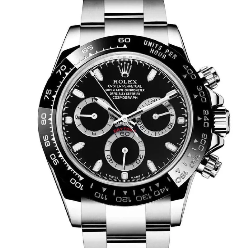 Rolex Cosmograph Daytona Stainless Steel Black Dial 116500LN