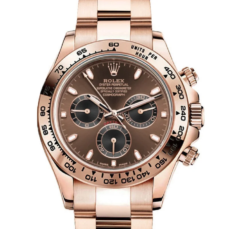 Rolex Cosmograph Daytona 40mm Everose Chocolate Dial 116505