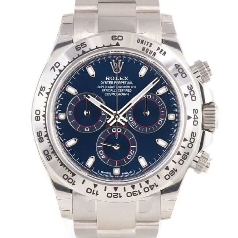 Rolex Cosmograph Daytona White Gold Blue Dial 116509-0071