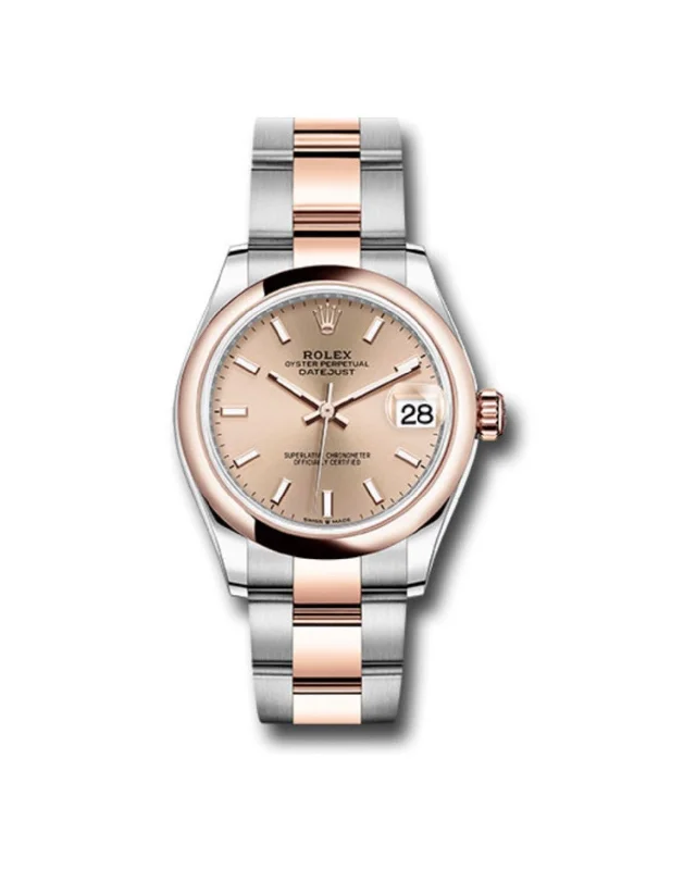 Rolex Datejust 31mm - Ref: 278241 roio - Rose Stick Dial, Two Tone Stainless Steel & 18K Rose Gold Oyster Bracelet Women's Watch