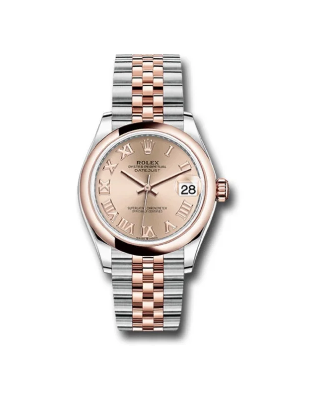 Rolex Datejust 31mm - Ref: 278241 rorj - Rose Roman Dial, Two Tone Stainless Steel & 18K Rose Gold Jubilee Bracelet Women's Watch