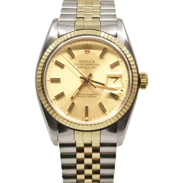 Rolex Datejust 36mm - Ref: 16013 - Champagne Dial, Stainless Steel Oyster Bracelet Watch