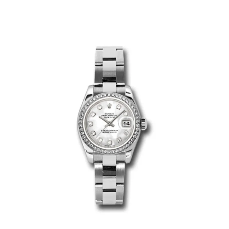 Rolex Datejust 26mm - Ref: 179384 mdo - White Mother of Pearl Dial, Stainless Steel Oyster Bracelet Women's Watch