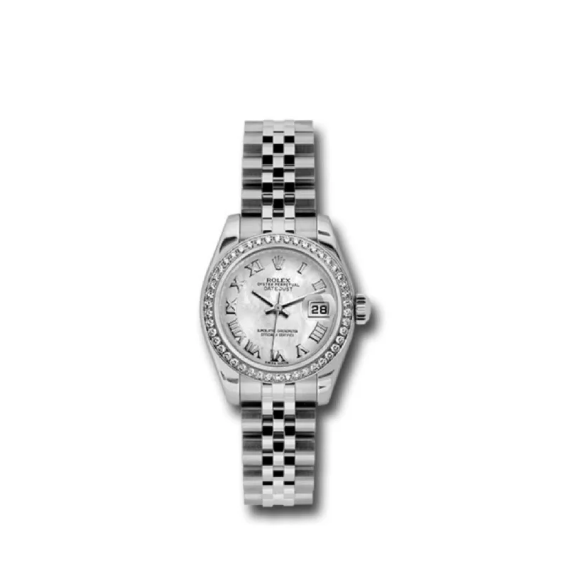 Rolex Datejust 26mm - Ref: 179384 mrj - White Mother of Pearl Dial, Stainless Steel Jubilee Bracelet Women's Watch