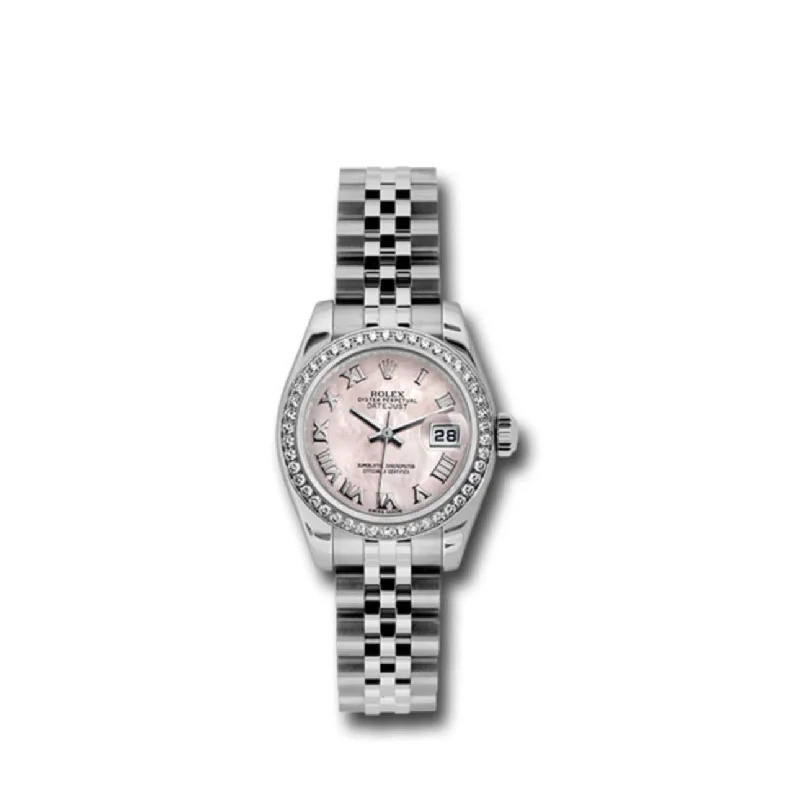 Rolex Datejust 26mm - Ref: 179384 pmrj - Pink Dial, Stainless Steel Jubilee Bracelet Women's Watch