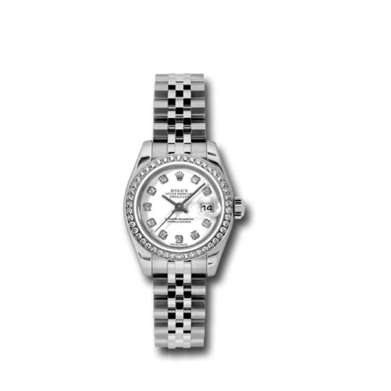 Rolex Datejust 26mm - Ref: 179384 wdj - White Dial, Stainless Steel Jubilee Bracelet Women's Watch