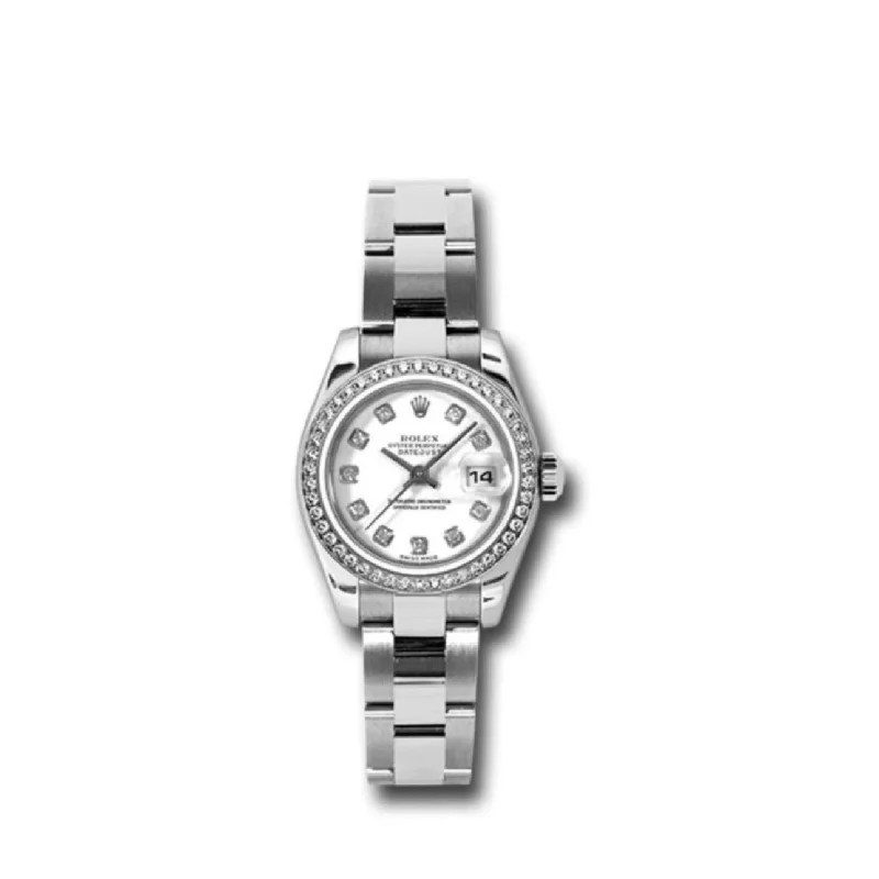 Rolex Datejust 26mm - Ref: 179384 wdo - White Dial, Stainless Steel Oyster Bracelet Women's Watch