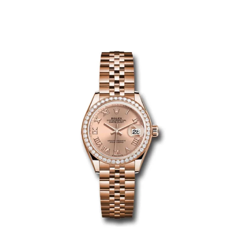 Rolex Lady Datejust 28mm - Ref: 279135rbr rsrj - Rose Dial, 18K Rose Gold Jubilee Bracelet Women's Watch