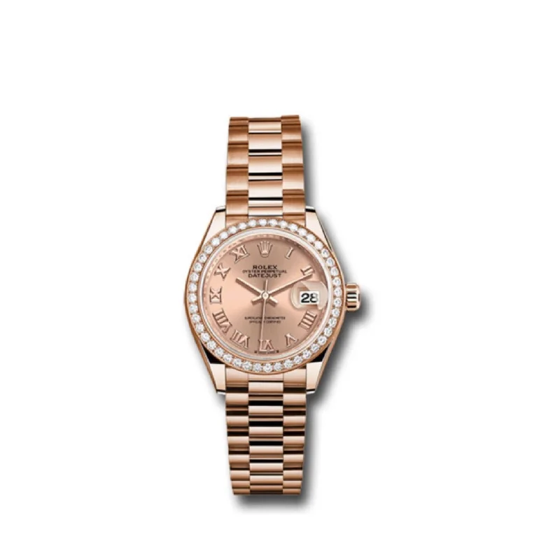 Rolex Lady Datejust 28mm - Ref: 279135rbr rsrp - Rose Dial, 18K Rose Gold Oyster Bracelet Women's Watch