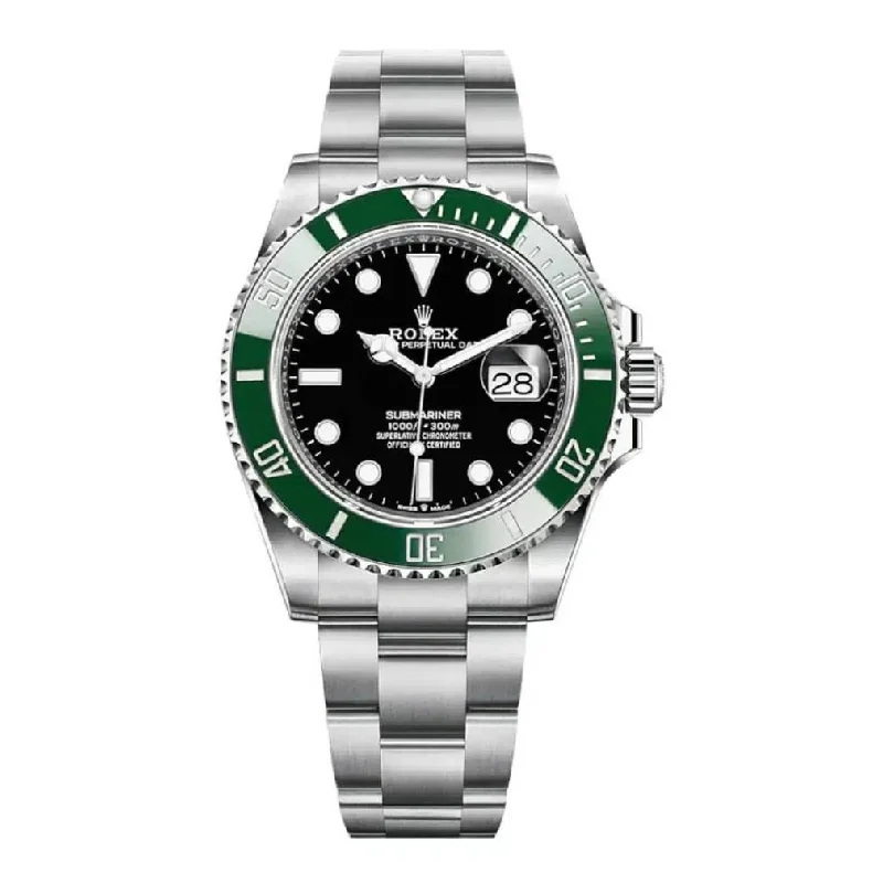 Rolex Submariner Date "Starbucks" 41mm | Stainless steel bracelet | Black dial Green bezel | Men's Watch 126610lv-0002