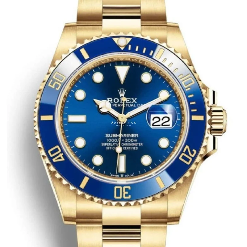 Rolex Submariner "Date" 41mm Yellow Gold Blue Dial