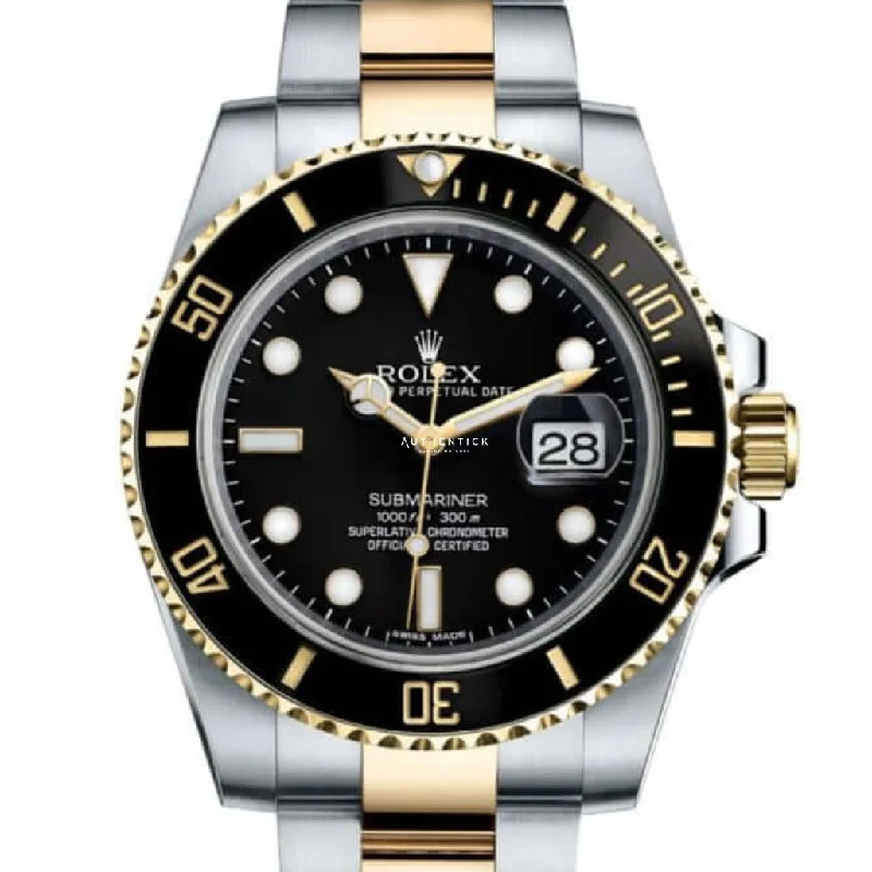 Rolex Submariner "Date" 40mm Stainless & Yellow Gold Black Dial 116613LN