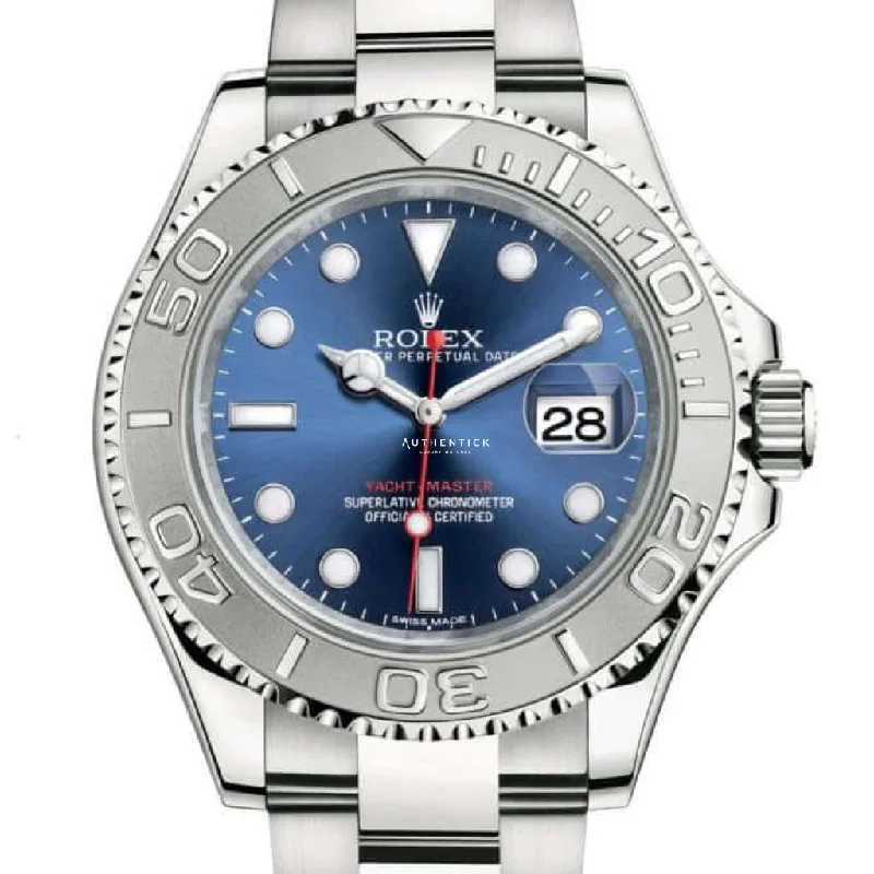 Rolex Yacht-Master 40 Rolesor Stainless Steel Platinum Blue Dial 126622