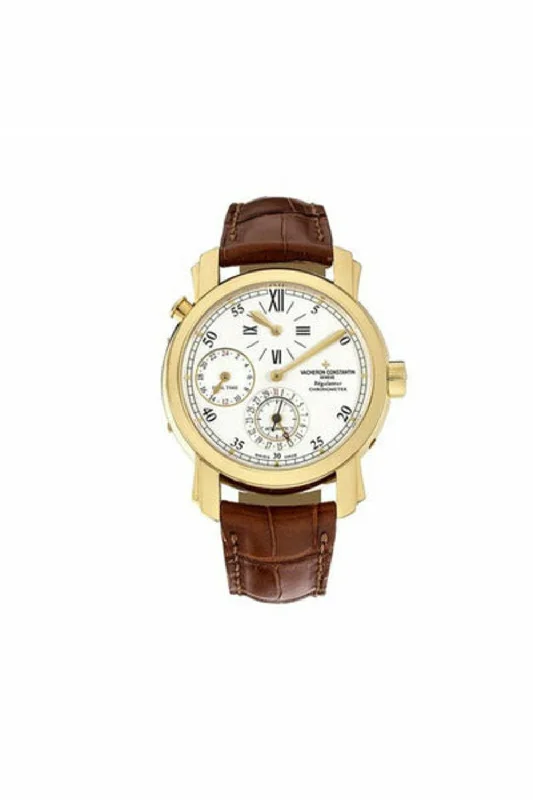 vacheron constantin malte dual time regulator men's watch ref. 42005/000j-8901