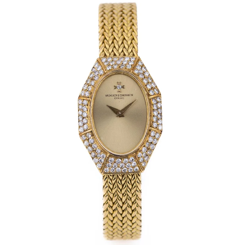 Vacheron Constantin Ladies Vintage Watch | Diamond Bezel | 18k Yellow Gold | 18.5mm